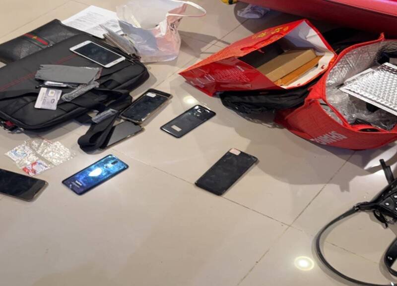 警方查扣的证物。（警方提供）