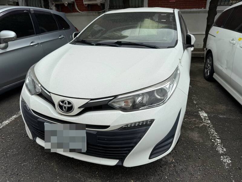2018年份的丰田牌VIOS轿车1元起标。（图由行政执行署台南分署提供）