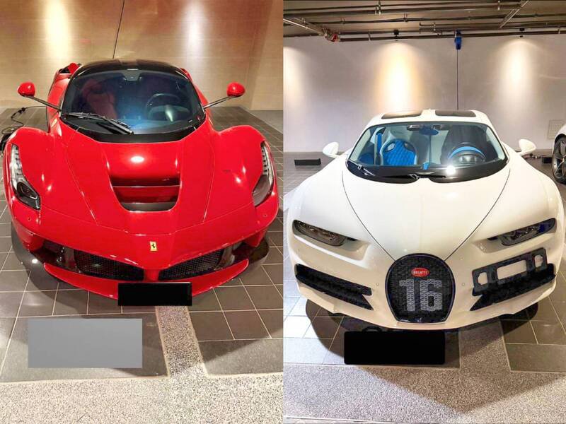 太子集团为了隐匿不法所得，除在台湾设立空壳公司洗钱外，也将部分转汇来台的金流用于购买房地产和名车。（图由调查局提供）