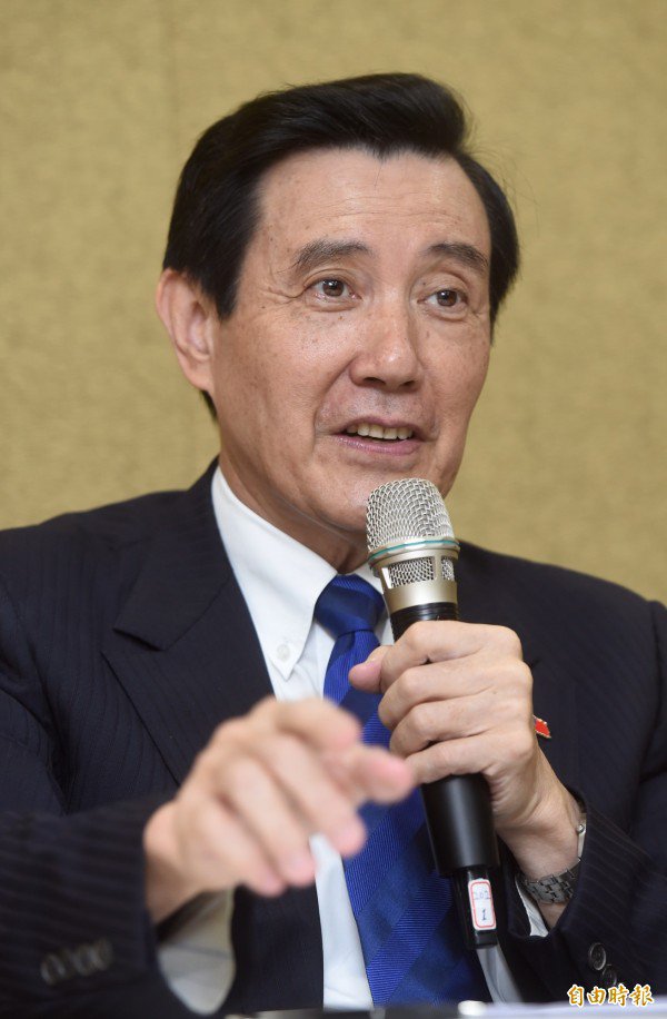 马英九说，他不晓得谁会期待「蔡习会」。（记者简荣丰摄）
