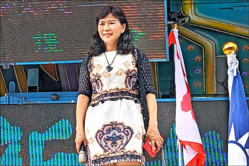 绰号「美女刺客」，曾代表国民党参选嘉义市议员的林雪峰。（资料照）