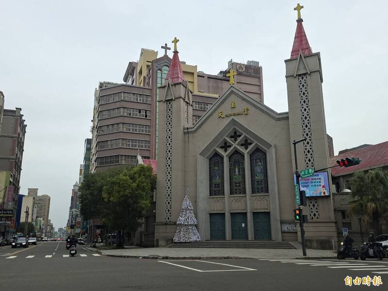 神父叶元良涉猥亵女教友，天主教新竹教区对此回应并不知情。图为新竹教区内最知名的天主教教堂。（记者洪美秀摄）