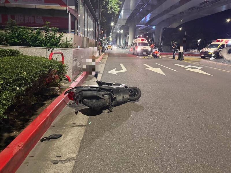 廖姓女骑士撞死路人。（记者王冠仁翻摄）