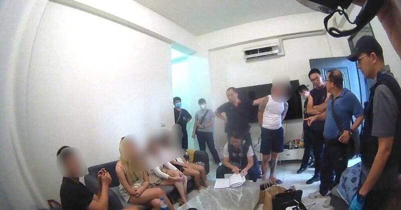 云林检署破获一群年轻男女「共组家庭」涉嫌从事诈欺、贩毒等不法行为。（云林地检署提供）