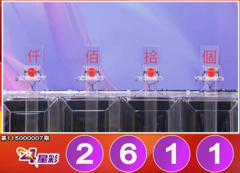 四星彩中奖号码。（撷取自三立iNEWS《全民i彩券》）