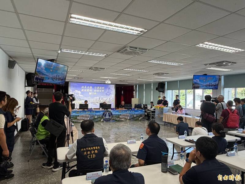 新北市长侯友宜今天宣布淡水警分局因应地方发展，将启动改建，兼顾守护治安、国安功能。（记者吴仁捷摄）