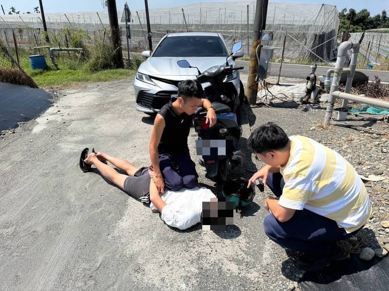 专偷农田抽水马达，至少涉8起窃案，蔡嫌落网。（屏县里港警分局提供）