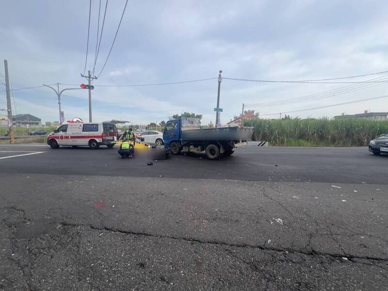 嘉义县大林镇中兴路死亡车祸，肇事男子毒驾声押获准。（民雄警分局提供）