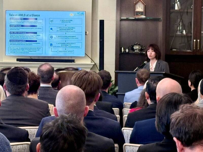 调查局洗钱防制处林沛桦调查官作案例报告。（调查局提供）