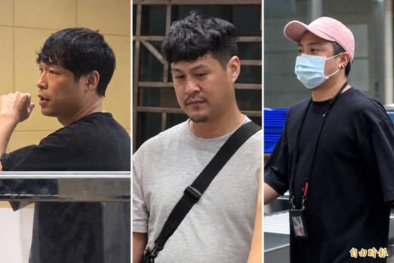 左起分别为南港分局小队长沈育呈、大安分局小队长蔡仲卫、大安分局敦南派出所警员许逸儒。（记者刘咏韵摄）